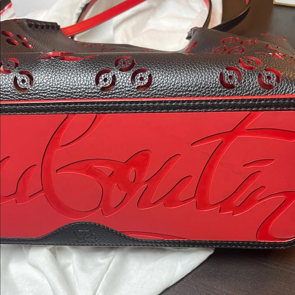 Christian Louboutin Black Tote with Red Accents - Picture 5 of 12